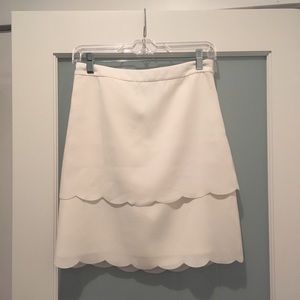 Ann Taylor Factory Cream-Colored Skirt